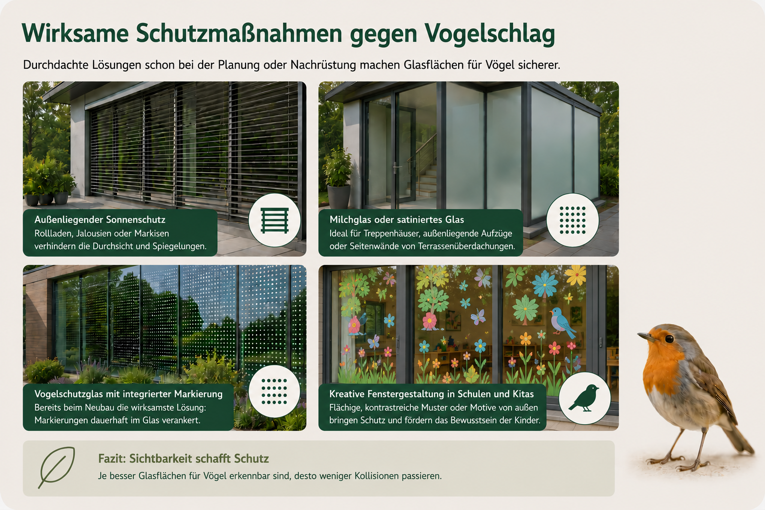 Beispiele für Glasgestaltung